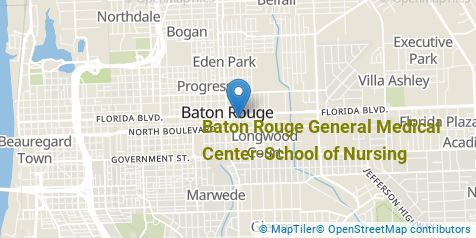 Baton Rouge General School Of Nursing Nursing Majors Nursing Degree   Map Sm 