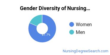 MDC Gender Breakdown of Nursing Bachelor's Degree Grads