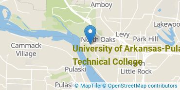 Location of University of Arkansas - Pulaski Technical College