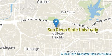 San Diego State University Nursing Majors Nursing Degree Search   Map Sm 