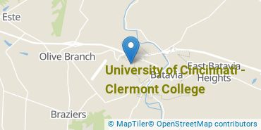 Location of University of Cincinnati - Clermont College